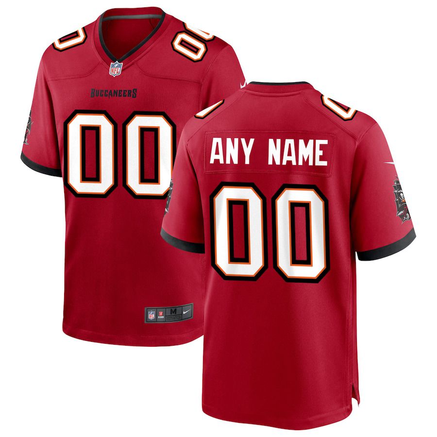 Men Tampa Bay Buccaneers Red Nike Custom Game NFL Jersey->customized nfl jersey->Custom Jersey